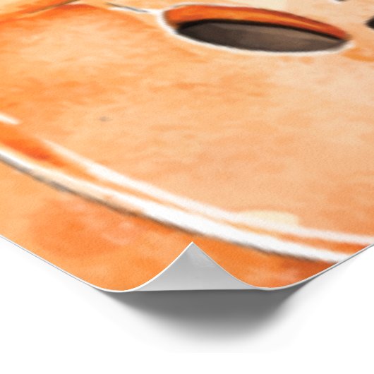 Halloween-Begrüßungszeichen Poster (Ecke)