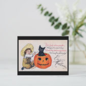 Halloween, Behalt die Goblins weg Vintag Postkarte (Stehend Vorderseite)