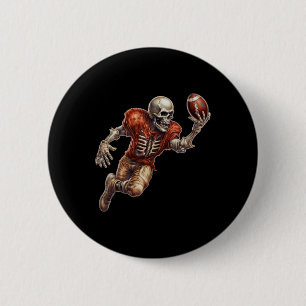 Halloween beim Fußballspiel Cooler Touchdown-Spiel Button