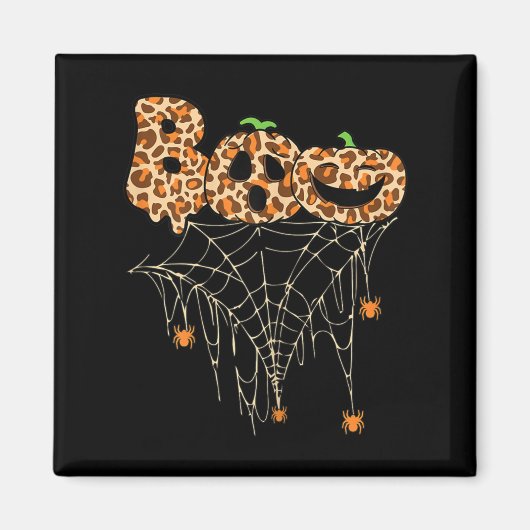 Halloween Bekleidung Spinnennetz Fall Pumpkin Chee Magnet (Vorne)
