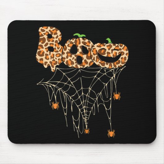 Halloween Bekleidung Spinnennetz Fall Pumpkin Chee Mousepad (Vorne)