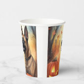 Halloween Belgisch Malinoi mit Pumpkins Beängstige Pappbecher (Rechts)