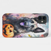 Halloween belgischer Schäferhund mit Pumpkins Beän Case-Mate iPhone Hülle (Rückseite (Horizontal))
