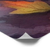 Halloween belgischer Schäferhund mit Pumpkins Beän Poster (Ecke)