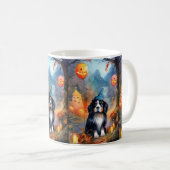 Halloween Berg mit Kürpen Beängstigend Kaffeetasse (VorderseiteRechts)