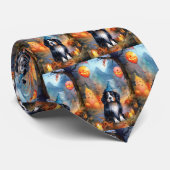 Halloween Berg mit Kürpen Beängstigend Krawatte (Gerollt)