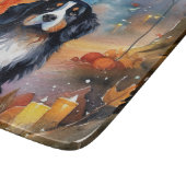 Halloween Berg mit Kürpen Beängstigend Schneidebrett (Ecke)