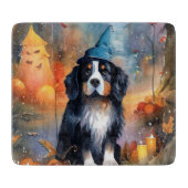 Halloween Berg mit Kürpen Beängstigend Schneidebrett (Vorderseite)