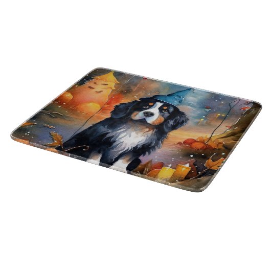 Halloween Berg mit Kürpen Beängstigend Schneidebrett (Ecke)