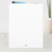 Halloween Bernedoodle mit Pumpkins Beängstigend Karte (Rückseite)