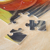 Halloween Bernedoodle mit Pumpkins Beängstigend Puzzle (Seite)