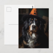 Halloween Bernese Mountain Dog Adorable Postkarte (Vorne/Hinten)