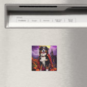 Halloween Bernese Mountain Dog Pumpkins Beängstige Magnet (In Situ (Geschirrspüler))