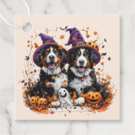 Halloween Bernese Mountain Hogs Hexenghost Geschenkanhänger