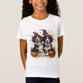 Halloween Bernese Mountain Hogs Hexenghost T-Shirt