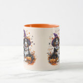 Halloween Bernese Mountain Hogs Hexenghost Tasse (Zentrum)