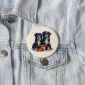 Halloween Bernese Mountain Hogs Pumpkin Button (Beispiel)