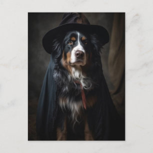 Halloween Bernese Mountain Hund Postcard Postkarte