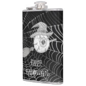 Halloween-Besen, beängstigender Augapfel, Spinnenn Flachmann (Links)