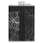 Halloween-Besen, beängstigender Augapfel, Spinnenn Flachmann (Rückseite)