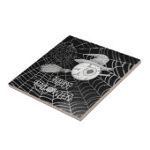 Halloween-Besen, beängstigender Augapfel, Spinnenn Fliese (Seite)