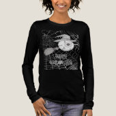 Halloween-Besen, beängstigender Augapfel, Spinnenn Tri-Blend Shirt (Vorderseite)