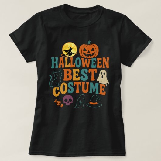 Halloween Best Costume – Spooky Retro T-Shirt (Design vorne)