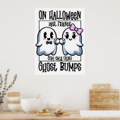Halloween Best Friends Ghost Bump Poster (Küche)