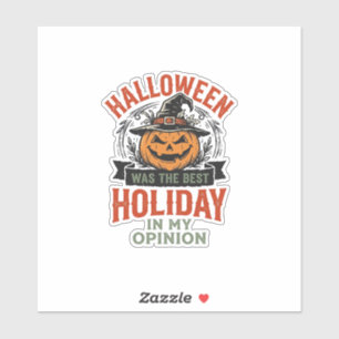 Halloween Bester Feiertag Vintage-Kürbis-Shirt-Des Aufkleber