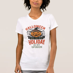 Halloween Bester Feiertag Vintage Kürbis-Shirt-Des T-Shirt