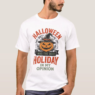 Halloween Bester Feiertag Vintage-Kürbis-Shirt-Des T-Shirt