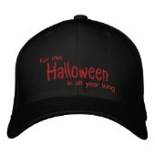 Halloween Bestickte Baseballkappe (Vorderseite)