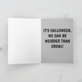 HALLOWEEN BESTIES BEST FRIEND FUNNY GREETING CARD KARTE (Innenseite)