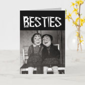 HALLOWEEN BESTIES BEST FRIEND FUNNY GREETING CARD KARTE (Gelbe Blume)
