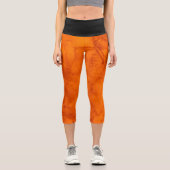 Halloween-Betonwand und schwarz Capri Leggings (Vorderseite)