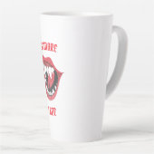 Halloween Beware I Bite Milchtasse (Rechte Ecke)