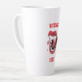 Halloween Beware I Bite Milchtasse (Linke Ecke)