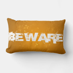 Halloween Beware Lumbar Pillow Lendenkissen