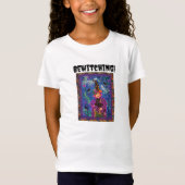 Halloween Bewitching and Bats Girls T-Shirt (Vorderseite)