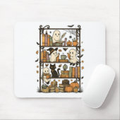 Halloween-Bibliothek1 Mousepad (Mit Mouse)