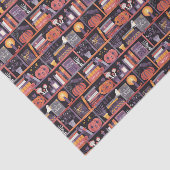 Halloween-Bibliothek Seidenpapier (Ausschnitt)