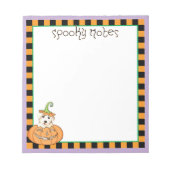 Halloween Bichon Notizblock (Vorderseite)