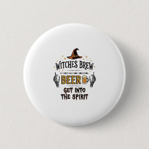 Halloween-Bier Hokuspokus Lustig Vintage_1 Button