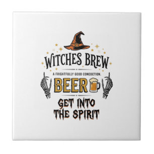 Halloween-Bier Hokuspokus Lustig Vintage_1 Fliese
