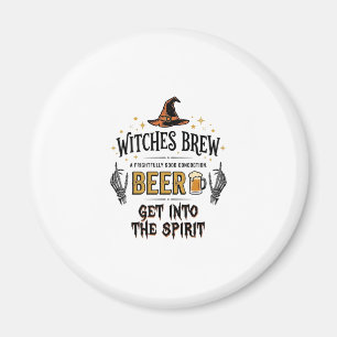 Halloween-Bier Hokuspokus Lustig Vintage_1 Magnet