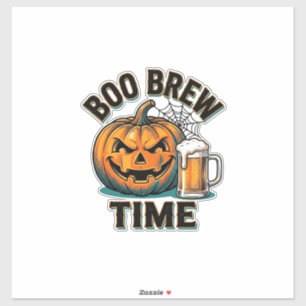 Halloween-Bier-Shirt Vintage-Kürbis-Party-T-Shirt_ Aufkleber