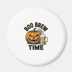 Halloween-Bier-Shirt Vintage-Kürbis-Party-T-Shirt_ Magnet