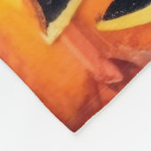 Halloween Biewer Terrier mit Pumpkins Beängstigend Fleecedecke (Ecke)