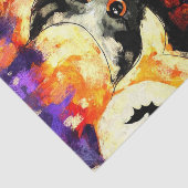 Halloween Big-Eye Bat Jack-o-Lantern Decoupage Seidenpapier (Ausschnitt)