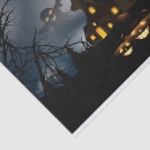 Halloween Big Moon Spuk House Seidenpapier (Ausschnitt)